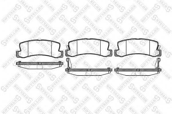 STELLOX 225022SX Комплект гальмівних колодок, дискове гальмо