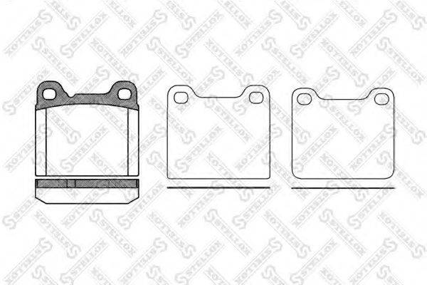 STELLOX 268010SX Комплект гальмівних колодок, дискове гальмо