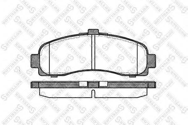 STELLOX 442010BSX Комплект гальмівних колодок, дискове гальмо