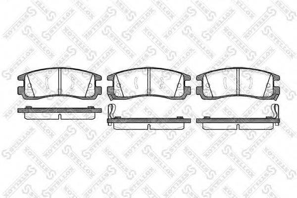 STELLOX 577022BSX Комплект гальмівних колодок, дискове гальмо