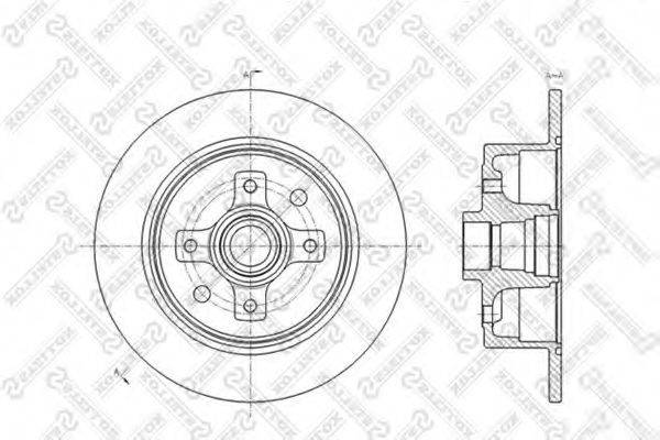 STELLOX 60203616SX гальмівний диск