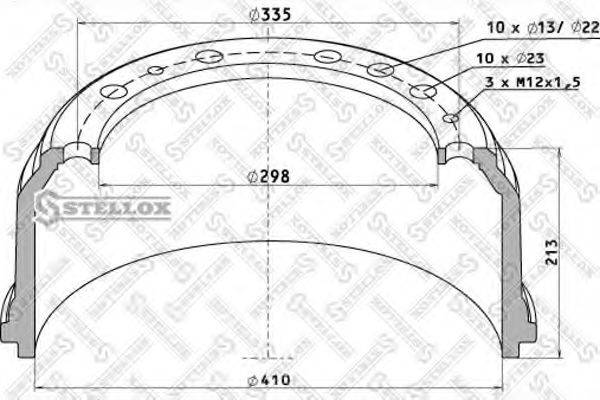 STELLOX 8500013SX Гальмівний барабан