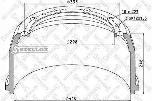 STELLOX 8500105SX Гальмівний барабан