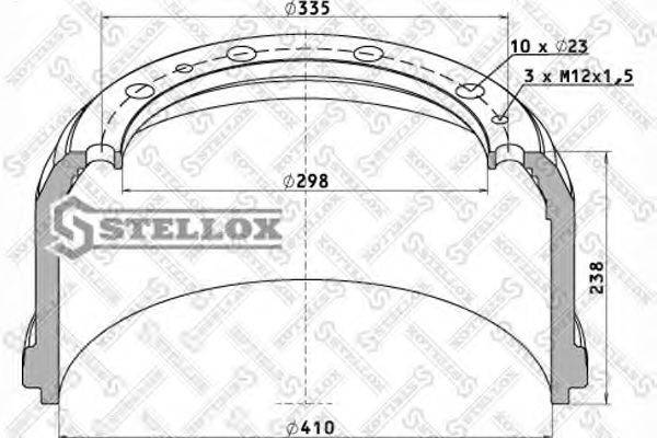 STELLOX 8500173SX Гальмівний барабан