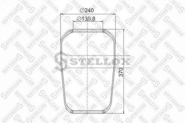 STELLOX 9006730SX Кожух пневматичної ресори