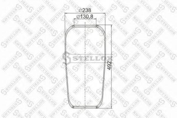 STELLOX 9007130SX Кожух пневматичної ресори