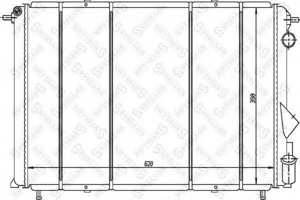 STELLOX 1025231SX Радіатор, охолодження двигуна