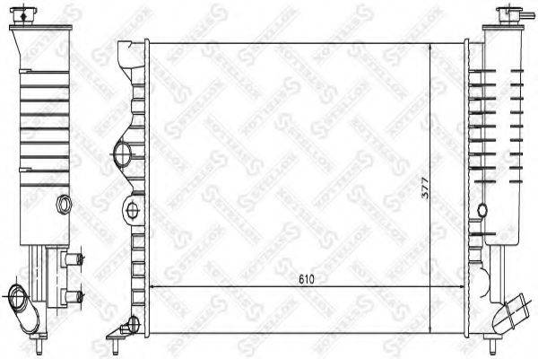 STELLOX 1025270SX Радіатор, охолодження двигуна