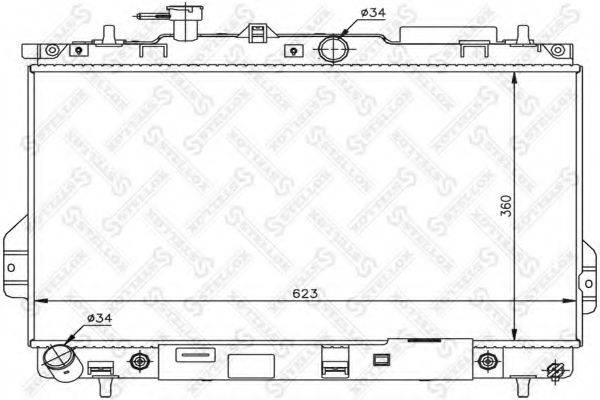 STELLOX 1025307SX Радіатор, охолодження двигуна