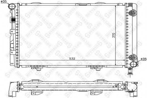 STELLOX 1025333SX Радіатор, охолодження двигуна