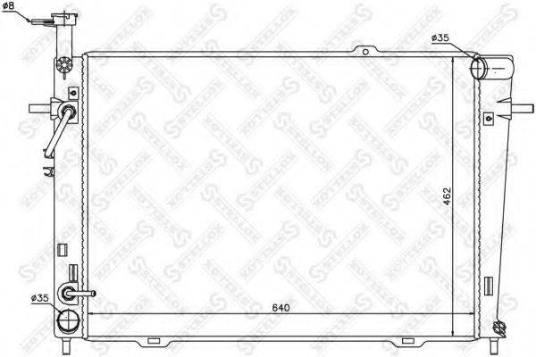 STELLOX 1025417SX Радіатор, охолодження двигуна