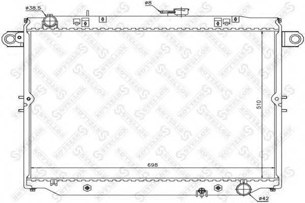 STELLOX 1025440SX Радіатор, охолодження двигуна