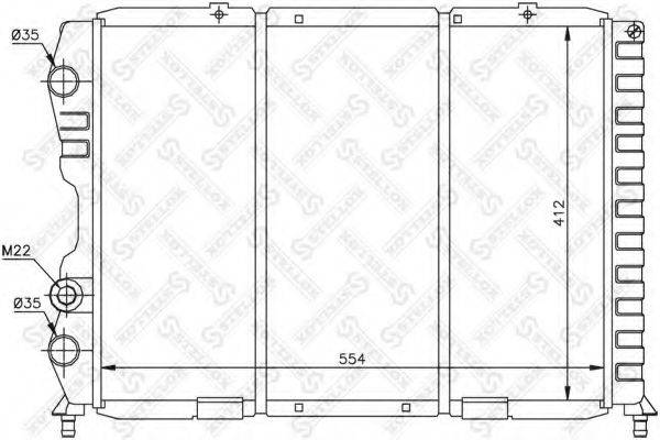 STELLOX 1025484SX Радіатор, охолодження двигуна