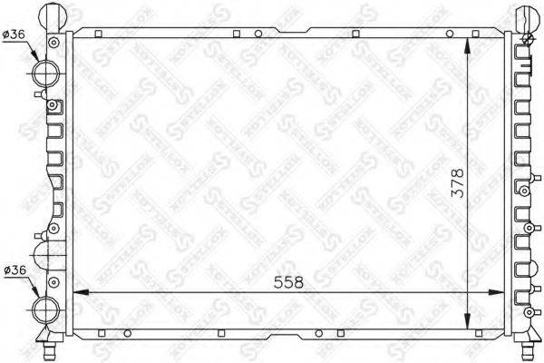 STELLOX 1025486SX Радіатор, охолодження двигуна