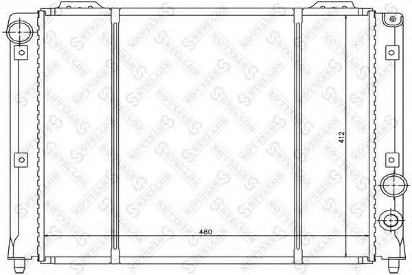 STELLOX 1025491SX Радіатор, охолодження двигуна