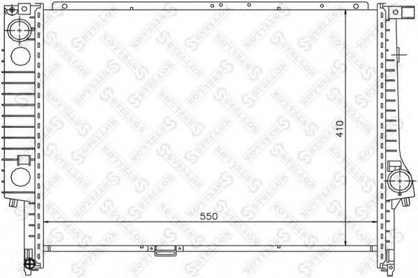 STELLOX 1025549SX Радіатор, охолодження двигуна