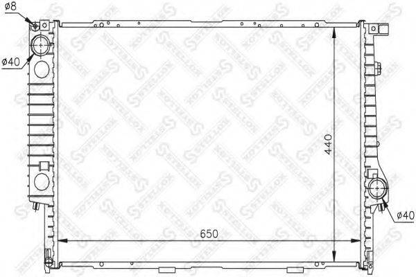 STELLOX 1025550SX Радіатор, охолодження двигуна