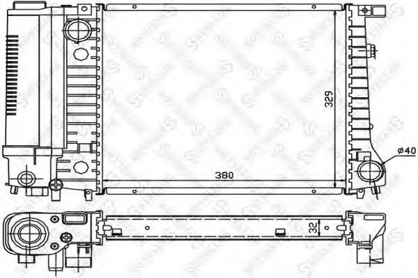 STELLOX 1025566SX Радіатор, охолодження двигуна