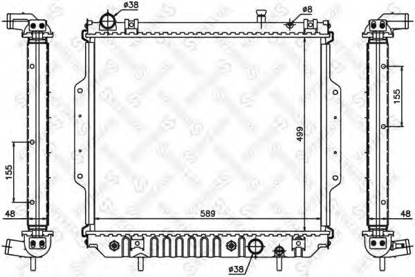 STELLOX 1025632SX Радіатор, охолодження двигуна