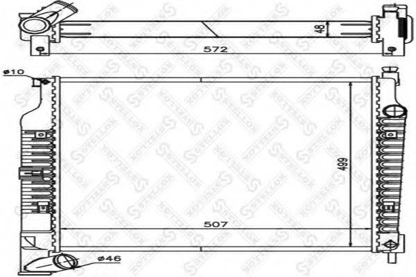 STELLOX 1025633SX Радіатор, охолодження двигуна