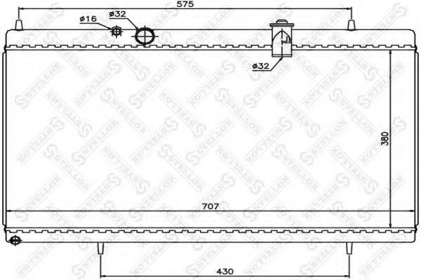 STELLOX 1025642SX Радіатор, охолодження двигуна