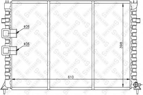 STELLOX 1025664SX Радіатор, охолодження двигуна