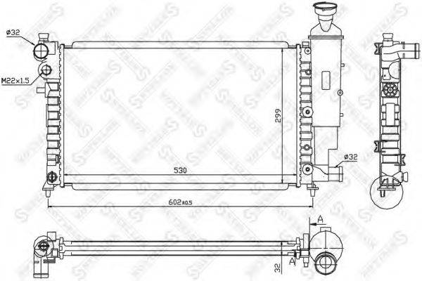 STELLOX 1025666SX Радіатор, охолодження двигуна