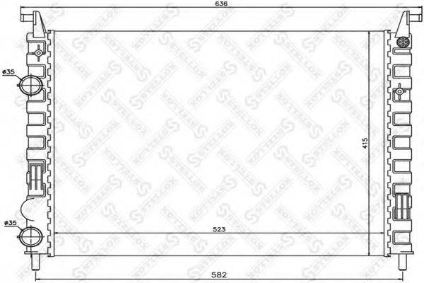 STELLOX 1025698SX Радіатор, охолодження двигуна