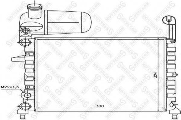 STELLOX 1025744SX Радіатор, охолодження двигуна