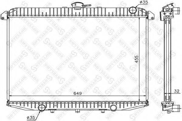 STELLOX 1025792SX Радіатор, охолодження двигуна