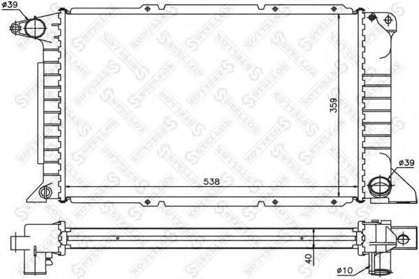 STELLOX 1025798SX Радіатор, охолодження двигуна