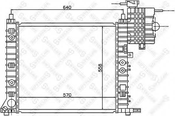 STELLOX 1025876SX Радіатор, охолодження двигуна