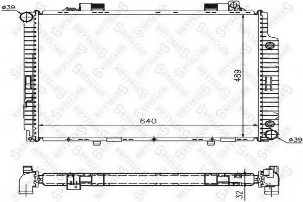 STELLOX 1025896SX Радіатор, охолодження двигуна