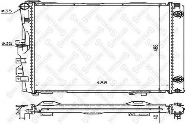 STELLOX 1025899SX Радіатор, охолодження двигуна