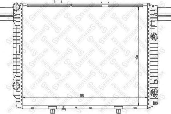 STELLOX 1025900SX Радіатор, охолодження двигуна