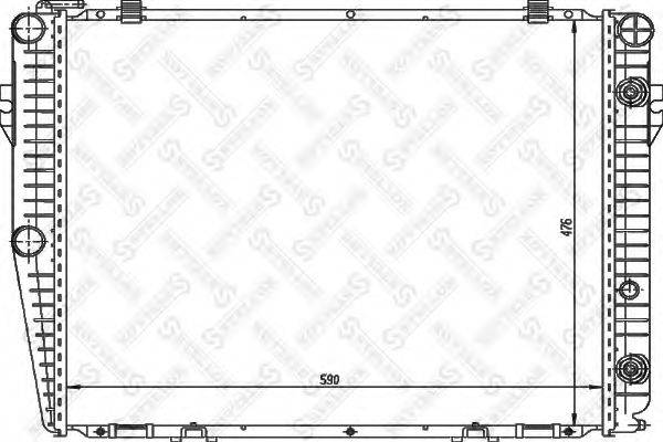 STELLOX 1025906SX Радіатор, охолодження двигуна