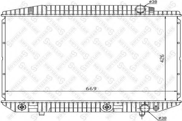 STELLOX 1025911SX Радіатор, охолодження двигуна