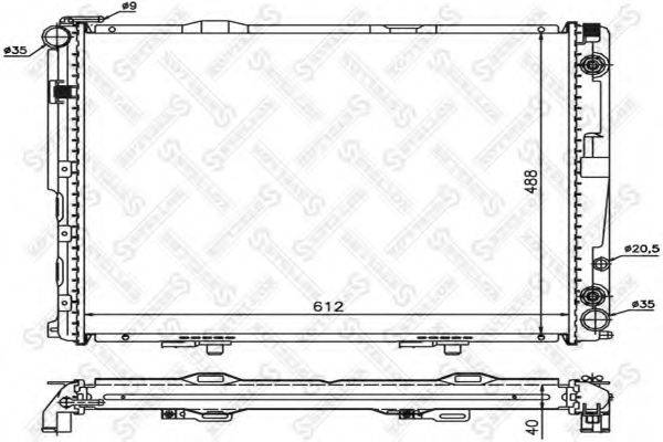 STELLOX 1025923SX Радіатор, охолодження двигуна