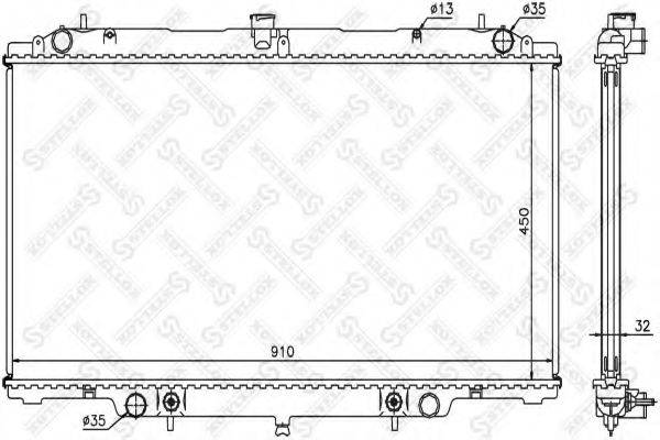 STELLOX 1025983SX Радіатор, охолодження двигуна