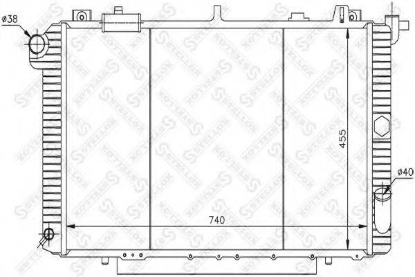 STELLOX 1025985SX Радіатор, охолодження двигуна