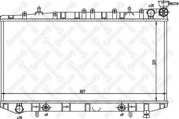 STELLOX 1025988SX Радіатор, охолодження двигуна