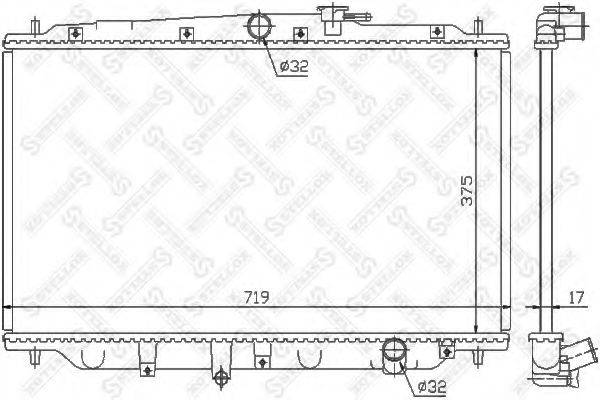 STELLOX 1026083SX Радіатор, охолодження двигуна