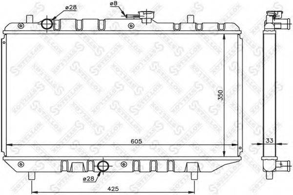 STELLOX 1026247SX Радіатор, охолодження двигуна