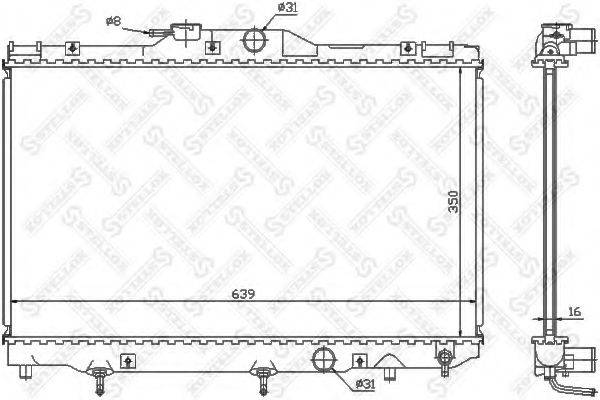 STELLOX 1026299SX Радіатор, охолодження двигуна