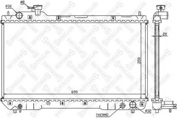 STELLOX 1026300SX Радіатор, охолодження двигуна