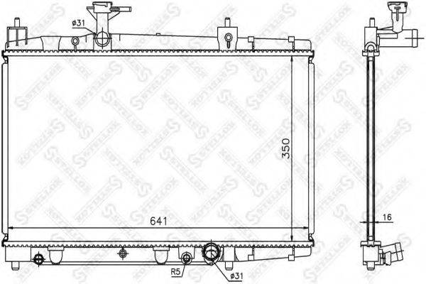 STELLOX 1026307SX Радіатор, охолодження двигуна