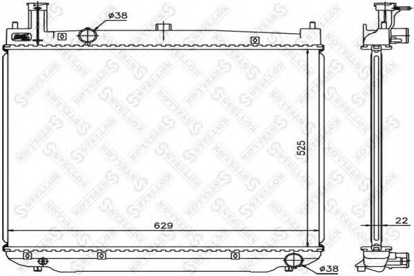 STELLOX 1026310SX Радіатор, охолодження двигуна