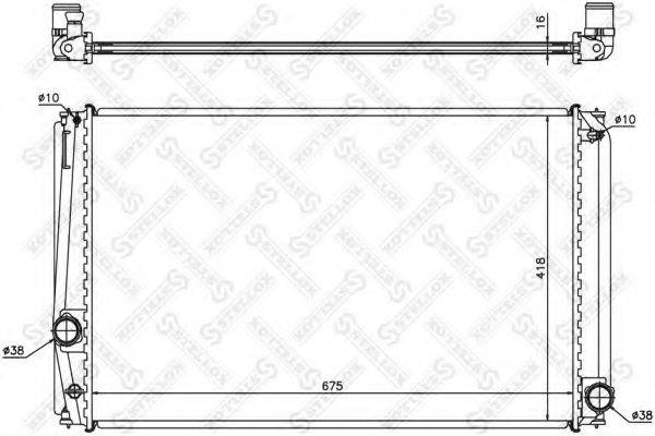 STELLOX 1026325SX Радіатор, охолодження двигуна