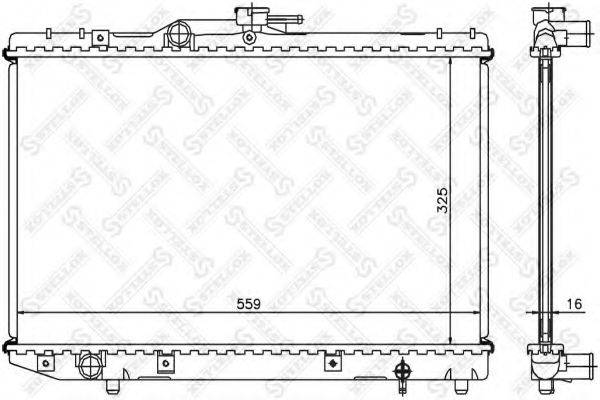 STELLOX 1026381SX Радіатор, охолодження двигуна