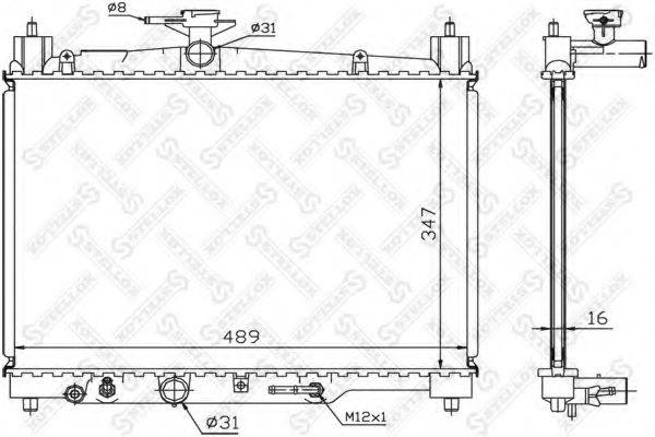 STELLOX 1026388SX Радіатор, охолодження двигуна